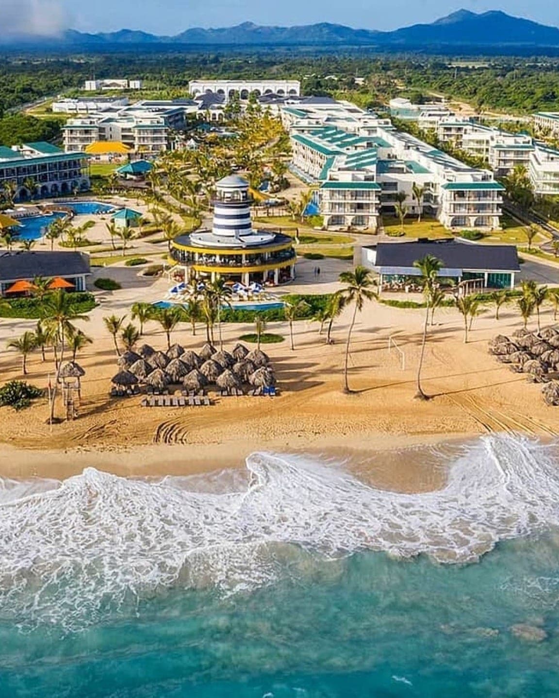 Playa de Punta Cana desde el aire